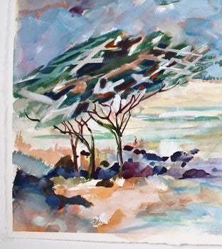 Original art for sale at UGallery.com | Acacia Trees 2 by Joe Giuffrida | $950 | mixed media artwork | 15' h x 22' w | photo 2