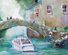 Original art for sale at UGallery.com | Lake Como by Joe Giuffrida | $1,150 | mixed media artwork | 15' h x 22' w | thumbnail 4