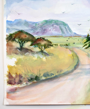 Original art for sale at UGallery.com | Acacia Trees 3 by Joe Giuffrida | $950 | watercolor painting | 15' h x 22' w | photo 2