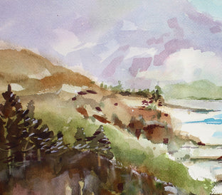 Original art for sale at UGallery.com | Big Sur by Joe Giuffrida | $725 | watercolor painting | 12' h x 16' w | photo 4