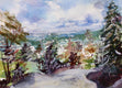 Original art for sale at UGallery.com | Catskill Mountain View by Joe Giuffrida | $625 | watercolor painting | 11' h x 15' w | thumbnail 1