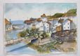 Original art for sale at UGallery.com | English Village by Joe Giuffrida | $725 | watercolor painting | 12' h x 16' w | thumbnail 3