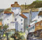Original art for sale at UGallery.com | English Village by Joe Giuffrida | $725 | watercolor painting | 12' h x 16' w | thumbnail 4