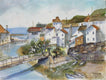 Original art for sale at UGallery.com | English Village by Joe Giuffrida | $725 | watercolor painting | 12' h x 16' w | thumbnail 1
