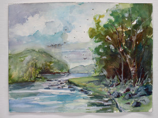 Original art for sale at UGallery.com | Hudson Valley by Joe Giuffrida | $800 | watercolor painting | 12' h x 16' w | photo 4