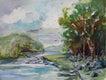 Original art for sale at UGallery.com | Hudson Valley by Joe Giuffrida | $800 | watercolor painting | 12' h x 16' w | thumbnail 1
