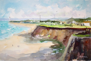 Original art for sale at UGallery.com | Irish Coast by Joe Giuffrida | $1,150 | watercolor painting | 15' h x 22' w | photo 1