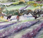 Original art for sale at UGallery.com | Lavender Fields by Joe Giuffrida | $625 | watercolor painting | 11' h x 15' w | thumbnail 4