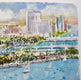 Original art for sale at UGallery.com | Miami Beach by Joe Giuffrida | $850 | watercolor painting | 15' h x 22' w | thumbnail 2