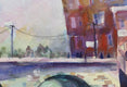 Original art for sale at UGallery.com | Middlebury Falls by Joe Giuffrida | $625 | watercolor painting | 11' h x 14' w | thumbnail 4