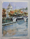 Original art for sale at UGallery.com | The Tiber River, Rome by Joe Giuffrida | $625 | watercolor painting | 15' h x 11' w | thumbnail 3