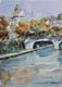 Original art for sale at UGallery.com | The Tiber River, Rome by Joe Giuffrida | $625 | watercolor painting | 15' h x 11' w | thumbnail 1