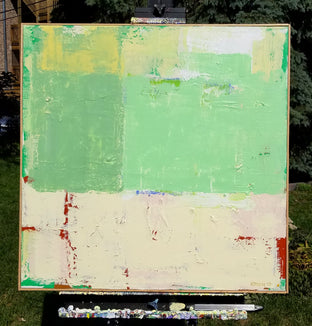 Original art for sale at UGallery.com | Greens' On Top by Joey Korom | $950 | acrylic painting | 30' h x 30' w | photo 3