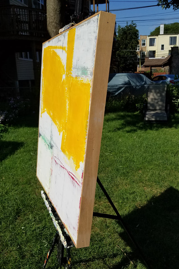 October by Joey Korom |  Side View of Artwork 