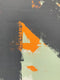 Original art for sale at UGallery.com | Orange Almost Hidden by Joey Korom | $950 | acrylic painting | 30' h x 30' w | thumbnail 4