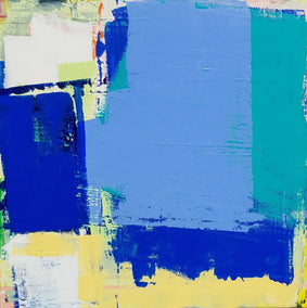 acrylic painting by Joey Korom titled Regatta