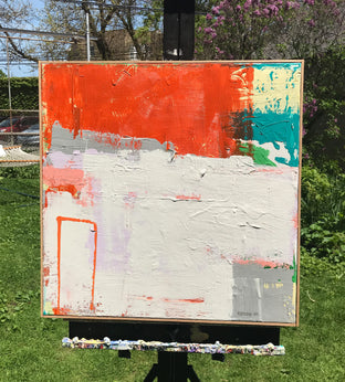 Original art for sale at UGallery.com | Tall Box (#1 in Box series) by Joey Korom | $750 | acrylic painting | 24' h x 24' w | photo 3