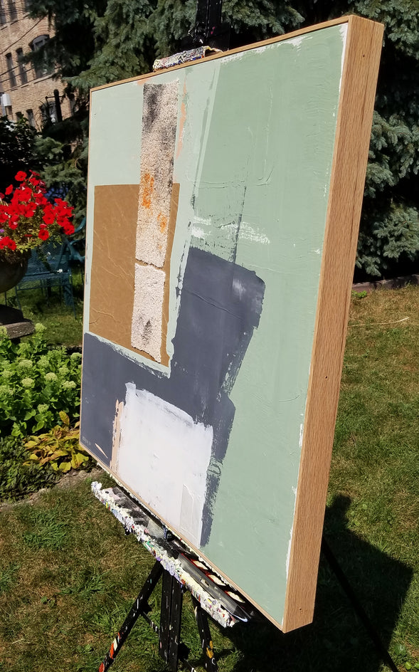 Before the Joust by Joey Korom |  Side View of Artwork 