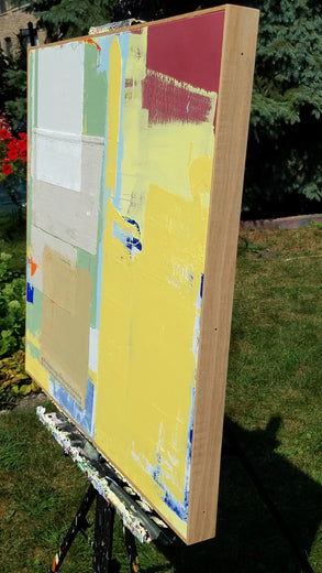 Fields of Plenty by Joey Korom |  Side View of Artwork 