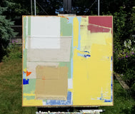 Original art for sale at UGallery.com | Fields of Plenty by Joey Korom | $950 | mixed media artwork | 30' h x 30' w | thumbnail 3
