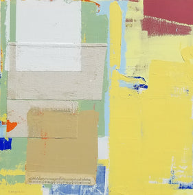 mixed media artwork by Joey Korom titled Fields of Plenty
