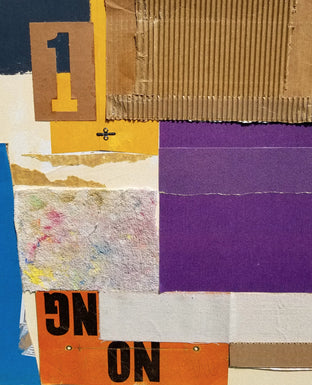 Original art for sale at UGallery.com | Public Square by Joey Korom | $950 | mixed media artwork | 30' h x 30' w | photo 4