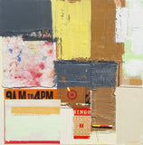 Original art for sale at UGallery.com | Seven Hour Game by Joey Korom | $950 | mixed media artwork | 30' h x 30' w | thumbnail 1