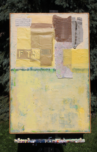 Original art for sale at UGallery.com | Tailor's Craft by Joey Korom | $950 | mixed media artwork | 36' h x 24' w | photo 3