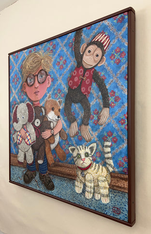Original art for sale at UGallery.com | Timothy's Menagerie by Johansen Newman | $5,875 | acrylic painting | 37' h x 37' w | photo 2
