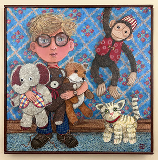Original art for sale at UGallery.com | Timothy's Menagerie by Johansen Newman | $5,875 | acrylic painting | 37' h x 37' w | photo 3