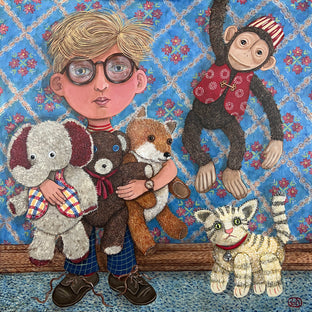 Original art for sale at UGallery.com | Timothy's Menagerie by Johansen Newman | $5,875 | acrylic painting | 37' h x 37' w | photo 1