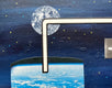Original art for sale at UGallery.com | Shooting Star by John Gardner | $450 | mixed media artwork | 6' h x 6' w | thumbnail 4