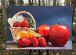 Original art for sale at UGallery.com | Apples and Strawberries by John Jaster | $1,300 | acrylic painting | 24' h x 36' w | thumbnail 3