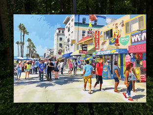 Original art for sale at UGallery.com | Beach Boardwalk by John Jaster | $1,300 | acrylic painting | 24' h x 36' w | photo 3