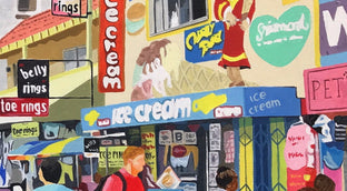 Original art for sale at UGallery.com | Beach Boardwalk by John Jaster | $1,300 | acrylic painting | 24' h x 36' w | photo 4