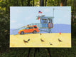 Original art for sale at UGallery.com | Beach Patrol by John Jaster | $1,300 | acrylic painting | 24' h x 36' w | thumbnail 3
