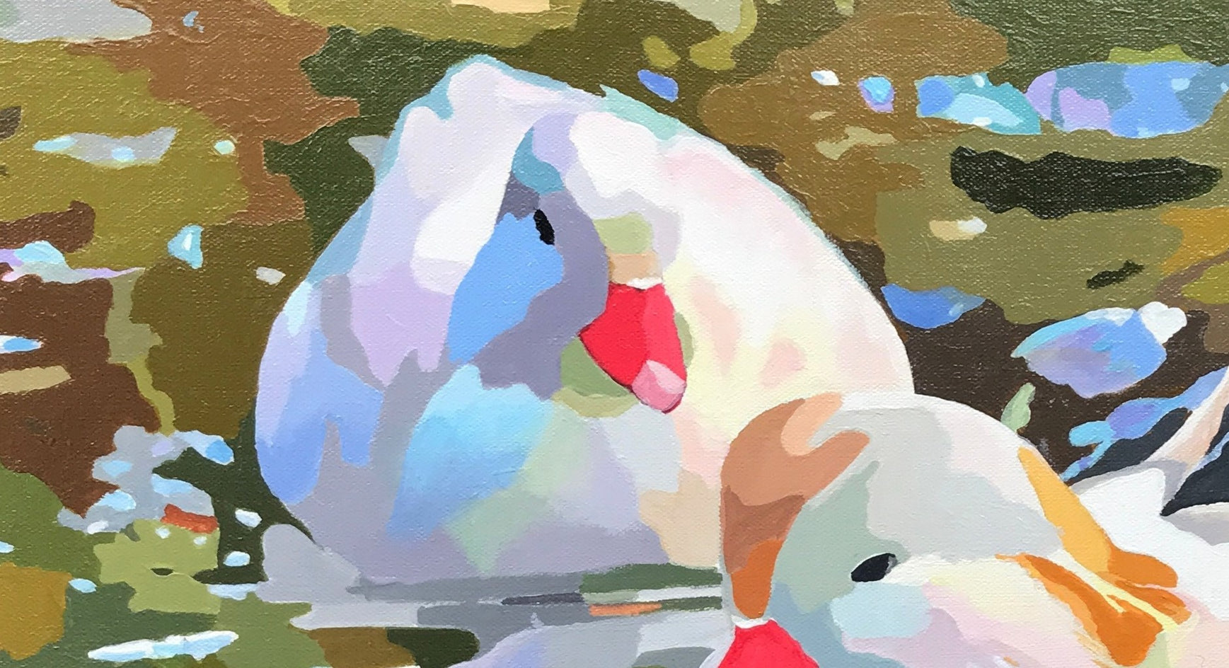 Birds of a Feather by John Jaster |  Closeup View of Artwork 