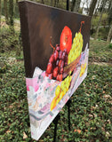 Original art for sale at UGallery.com | Bowl of Grapes by John Jaster | $1,300 | acrylic painting | 24' h x 36' w | thumbnail 2