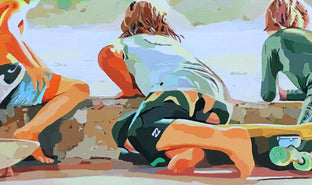 Original art for sale at UGallery.com | Boys of Summer by John Jaster | $1,300 | acrylic painting | 24' h x 36' w | photo 4