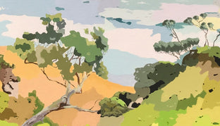 Costal Impressions - Sunset Over the Bay by John Jaster |   Closeup View of Artwork 