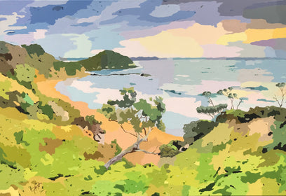 Costal Impressions - Sunset Over the Bay by John Jaster | Artwork Main Image