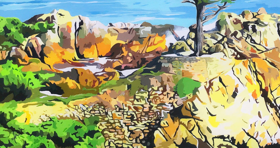 Costal Impressions - The Lone Cypress by John Jaster |   Closeup View of Artwork 