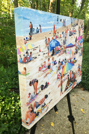 Day at the Beach by John Jaster |  Side View of Artwork 