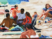 Original art for sale at UGallery.com | Day at the Beach by John Jaster | $900 | acrylic painting | 18' h x 24' w | thumbnail 4