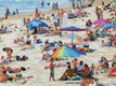 Original art for sale at UGallery.com | Day at the Beach by John Jaster | $900 | acrylic painting | 18' h x 24' w | thumbnail 1