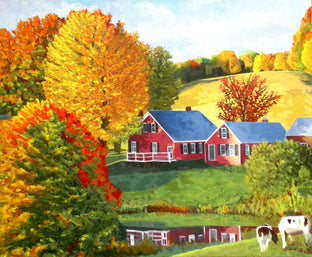 Farmhouse Reflections by John Jaster |  Artwork Main Image 