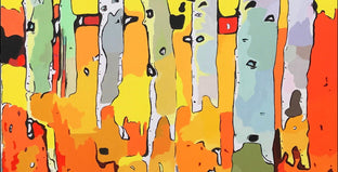 Original art for sale at UGallery.com | Forest Abstractions - Chorus Line by John Jaster | $1,175 | acrylic painting | 30' h x 24' w | photo 4
