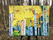 Original art for sale at UGallery.com | Forest Abstractions - Spring Break by John Jaster | $900 | acrylic painting | 18' h x 24' w | thumbnail 3