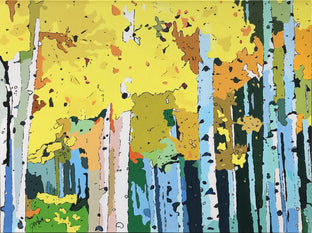 Original art for sale at UGallery.com | Forest Abstractions - Spring Break by John Jaster | $900 | acrylic painting | 18' h x 24' w | photo 1