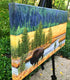 Original art for sale at UGallery.com | Into the Silence by John Jaster | $700 | acrylic painting | 12' h x 24' w | thumbnail 2